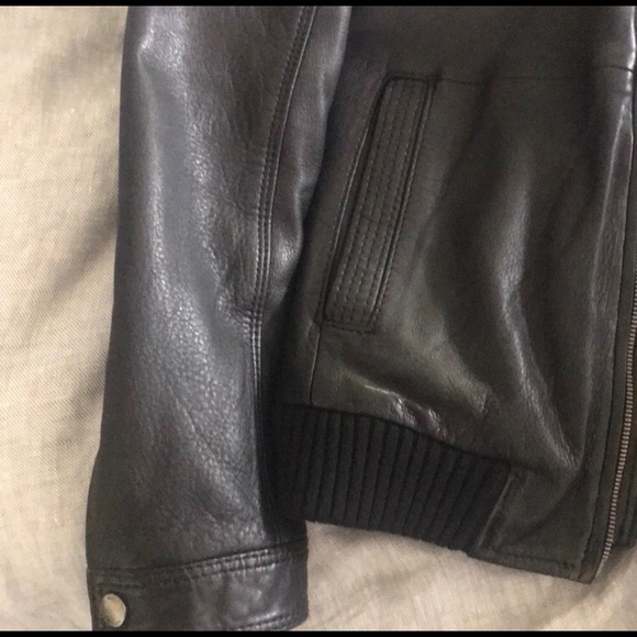 Hugo Boss Lamb Skin Leather Jacket - Black - Picture 4 of 7